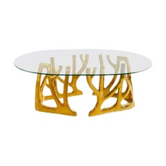 Table basse Galaxy - Contemporary Sculptural Brass by Misaya