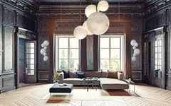 Galaxy Contemporary Italian Alabaster Marble Globe Wall Lights or Sconces