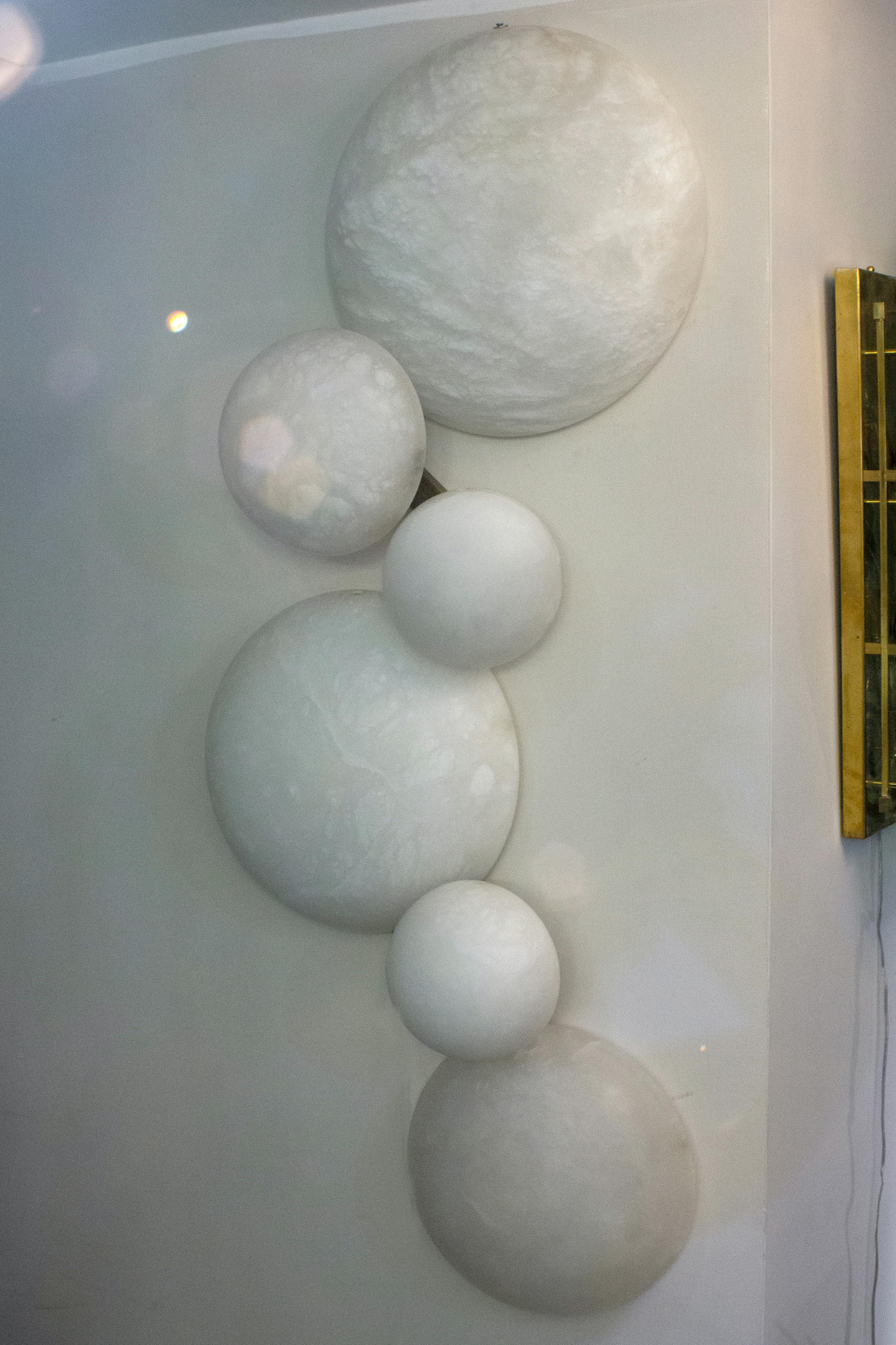 Europeo Galaxy, lampade da parete o applique contemporanee in marmo alabastrino in vendita