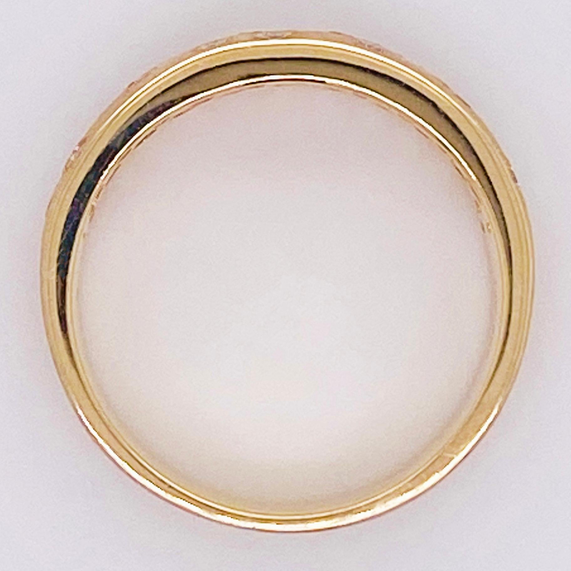 Galaxy Diamantring, .44 Karat, 14 Karat Gelbgold, Konfetti Einbau-Zigarrenring Damen im Angebot
