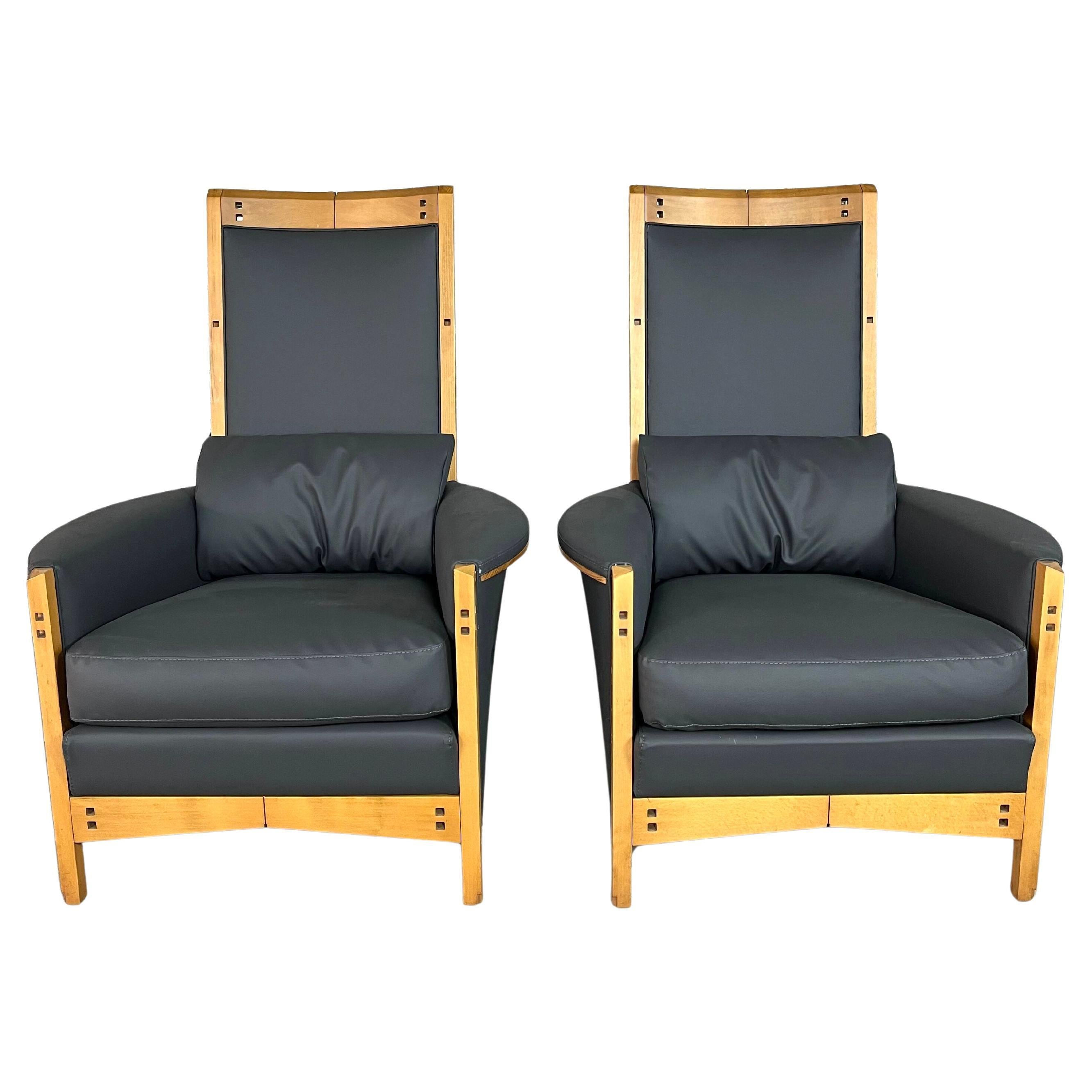 Fauteuils Galaxy Peggy par Umberto Asnago pour Giorgetti, Italie, années 1990 - Une paire