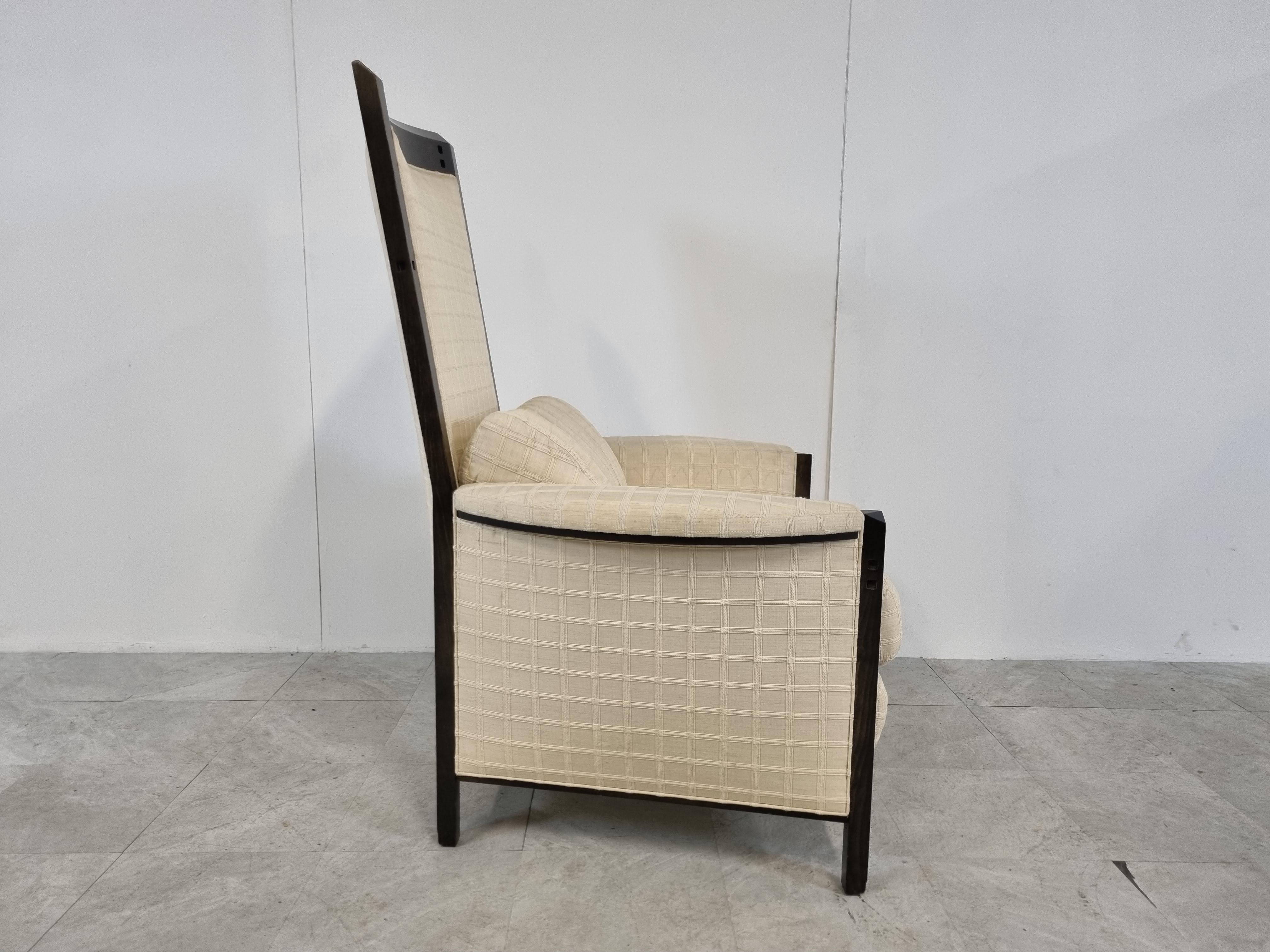 Galaxy Peggy Highback Armchair by Umberto Asnago, 1980s For Sale 3