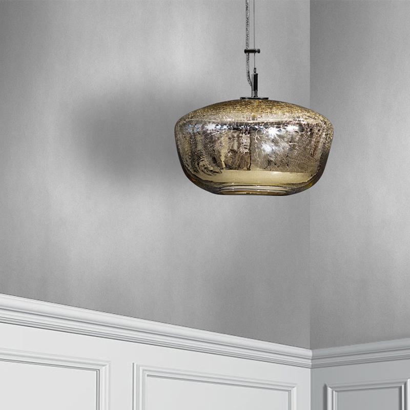 American Galaxy Pendant Lighting in Gold from the Charmed Collection For Sale