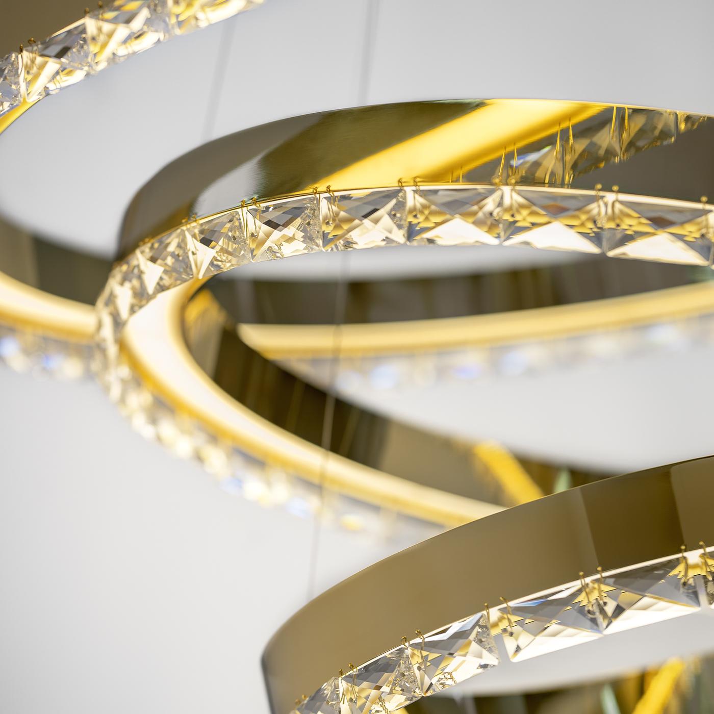 Galaxy Ringe Kristall-Kronleuchter im Zustand „Neu“ im Angebot in Milan, IT