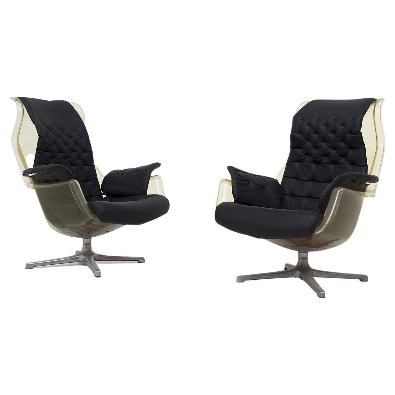 Galaxy Vintage Lounge Armchairs by Alf Svensson