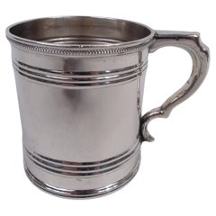 Gale & Hayden New York Classical Coin Silver Baby Cup, 1846