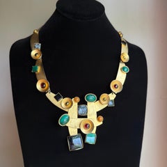 Gale Rothstein Incredible Semi-Precious Jeweled Necklace