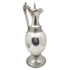 Gale Sterling Silver Claret Jug/ Pitcher in Neoclassical or Greek Revival Style