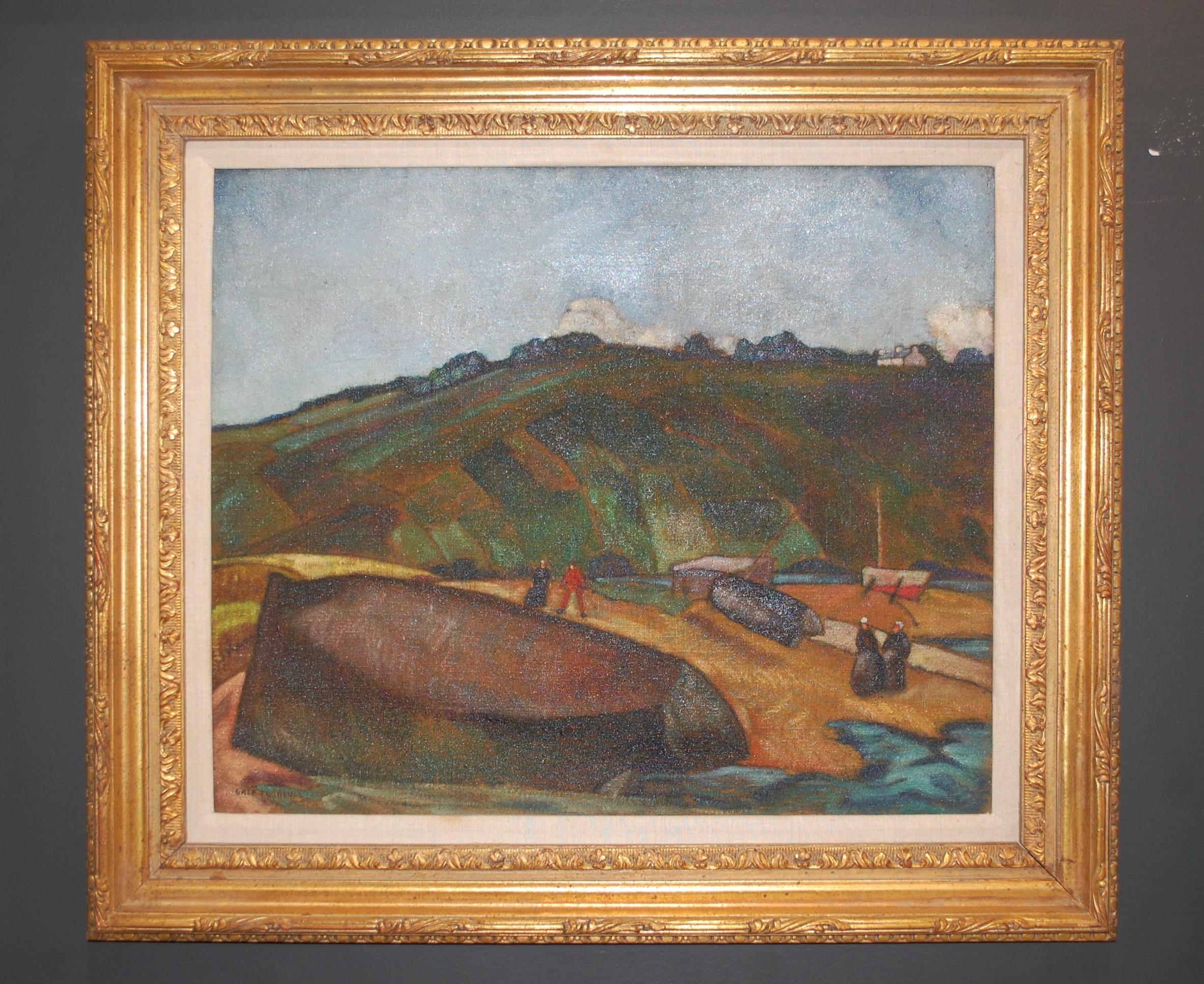 Eve Audierne Mountain View Landscape Oil Painting
Artist signed lower right corner, Oil on canvas, 1920's, size 25 1/2