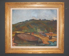 Eve Audierne Mountain View Landscape Oil Painting