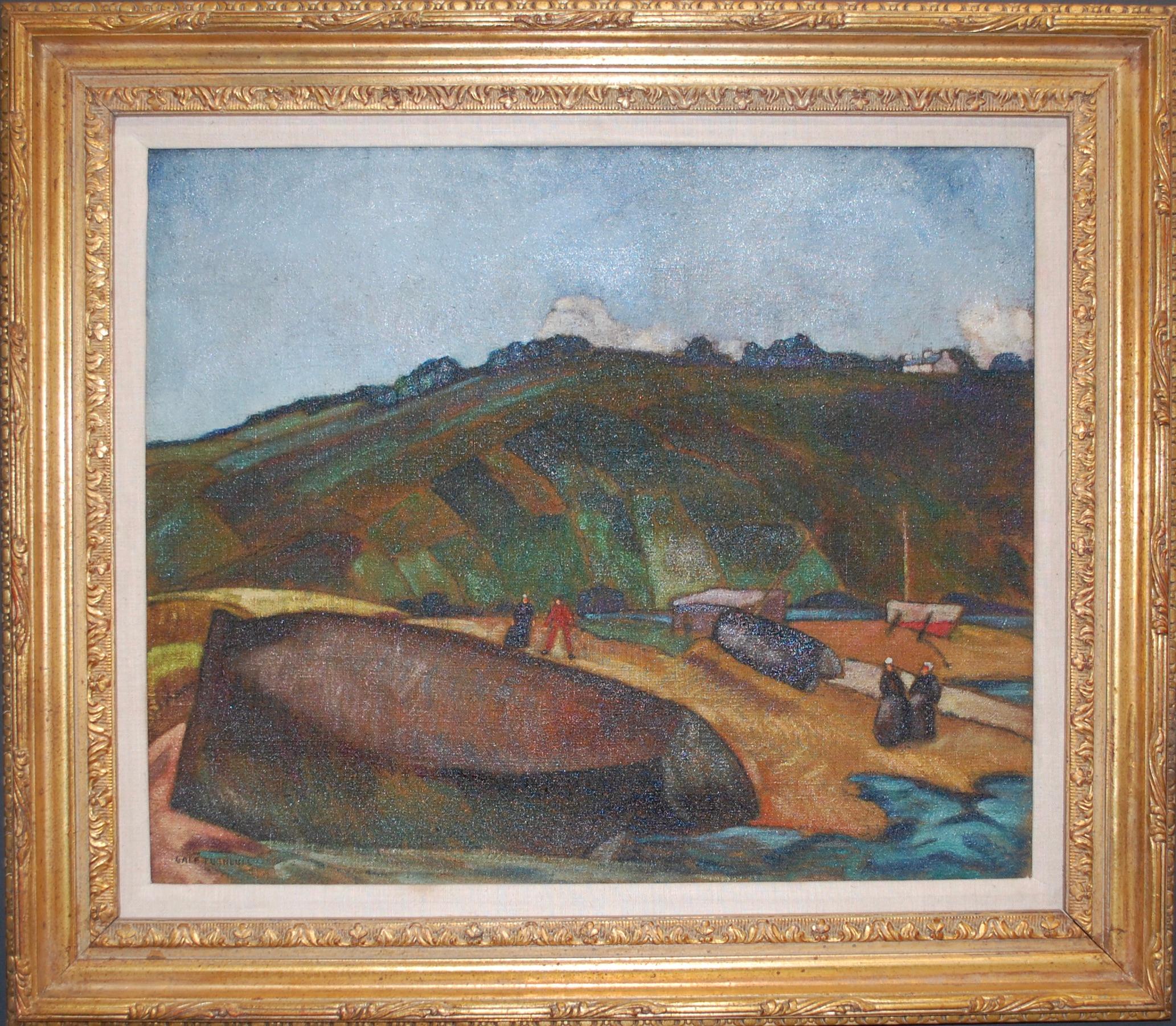  Eve Audierne Mountain View Landscape Oil Painting For Sale 4