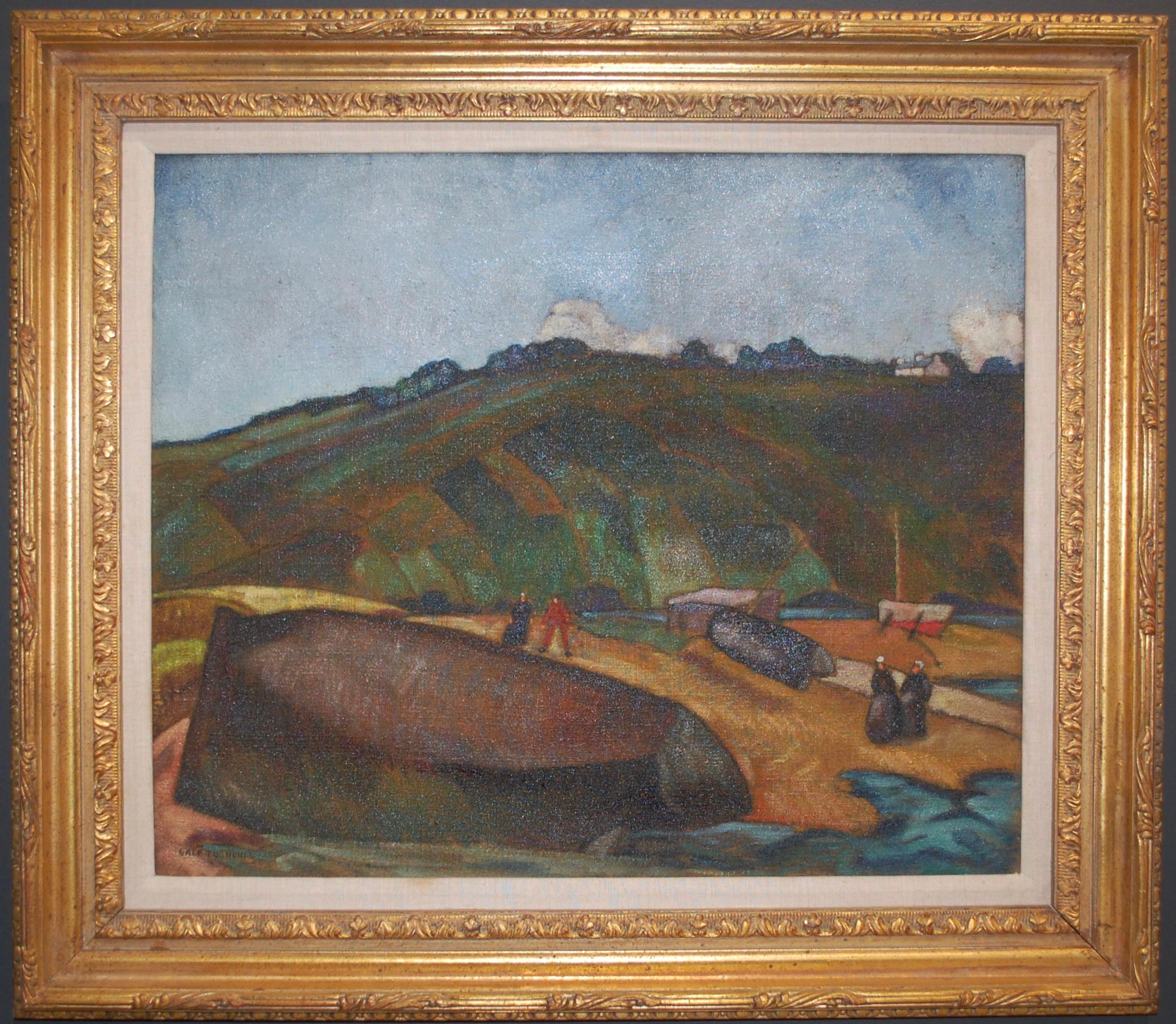  Eve Audierne Mountain View Landscape Oil Painting