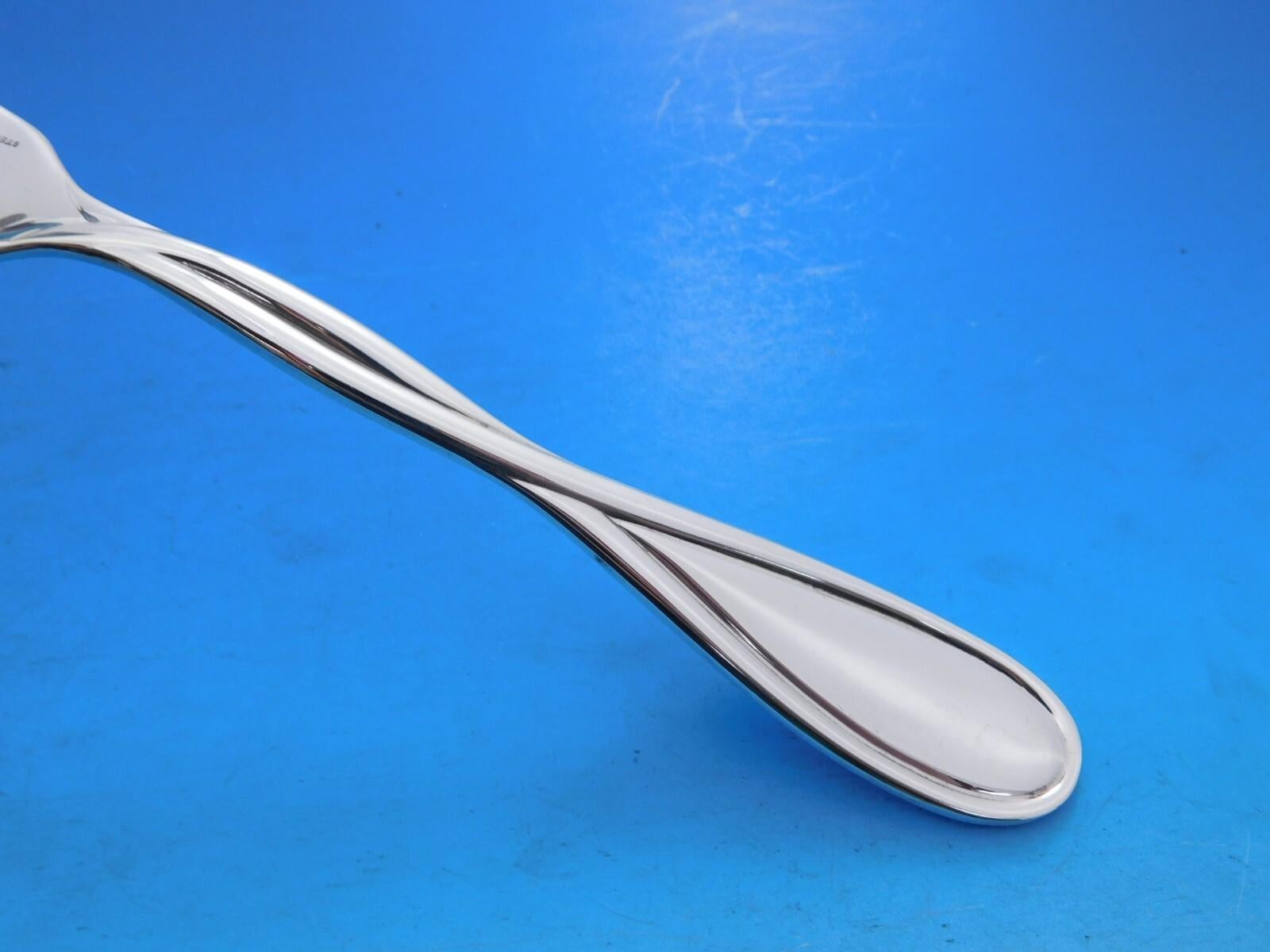 Galea by Christofle France Sterling Silver Flatware Service for 4 Set 35 pieces For Sale 3