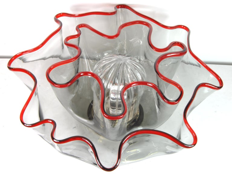 Galea Lamp in Murano Glass, Design by Adalberto Dal Lago for Vistosi Italy, 1968 In Excellent Condition For Sale In Napoli, IT