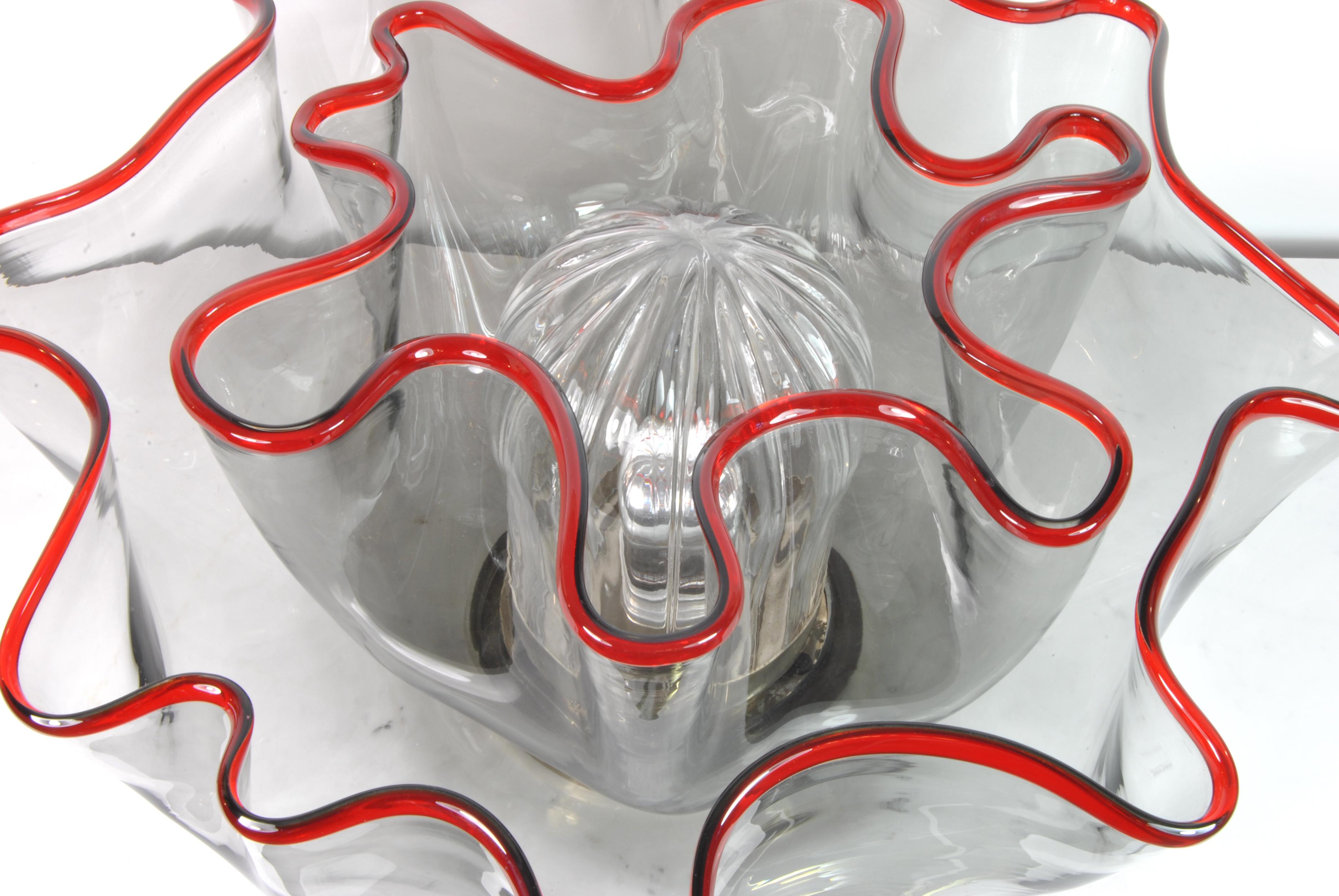 Italian Galea Lamp in Murano Glass, Design by Adalberto Dal Lago for Vistosi Italy, 1968 For Sale