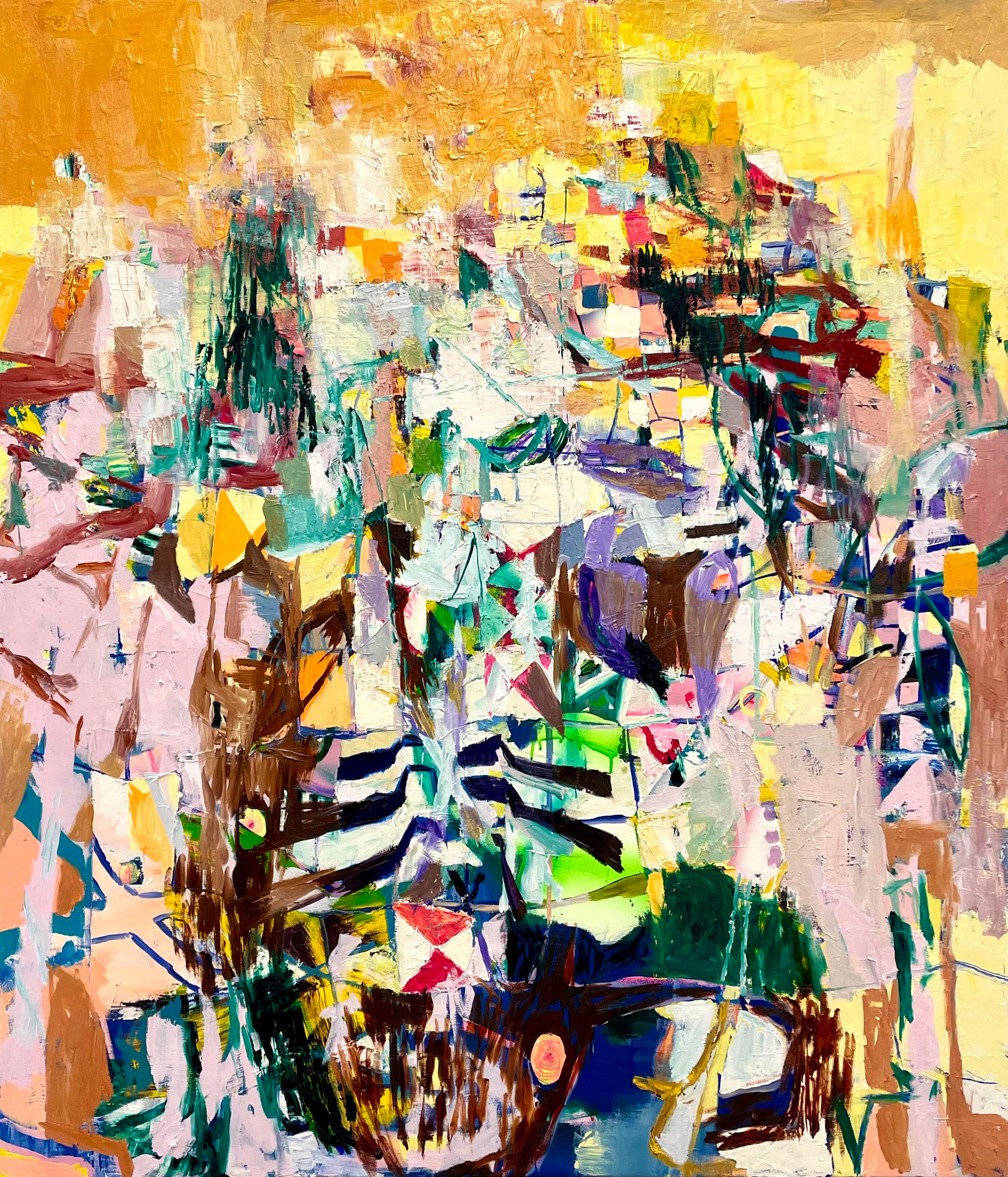 Galen Cheney Abstract Painting - The Hills