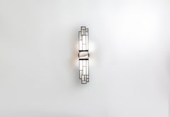 Galena, Brass, Marble, Glass Contemporary Wall Sconce, Kalin Asenov
