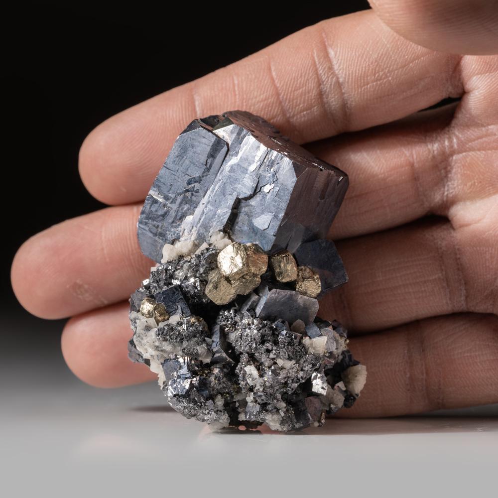 American Galena with Quartz and Pyrite From Joplin, Jasper County, Missouri, USA For Sale