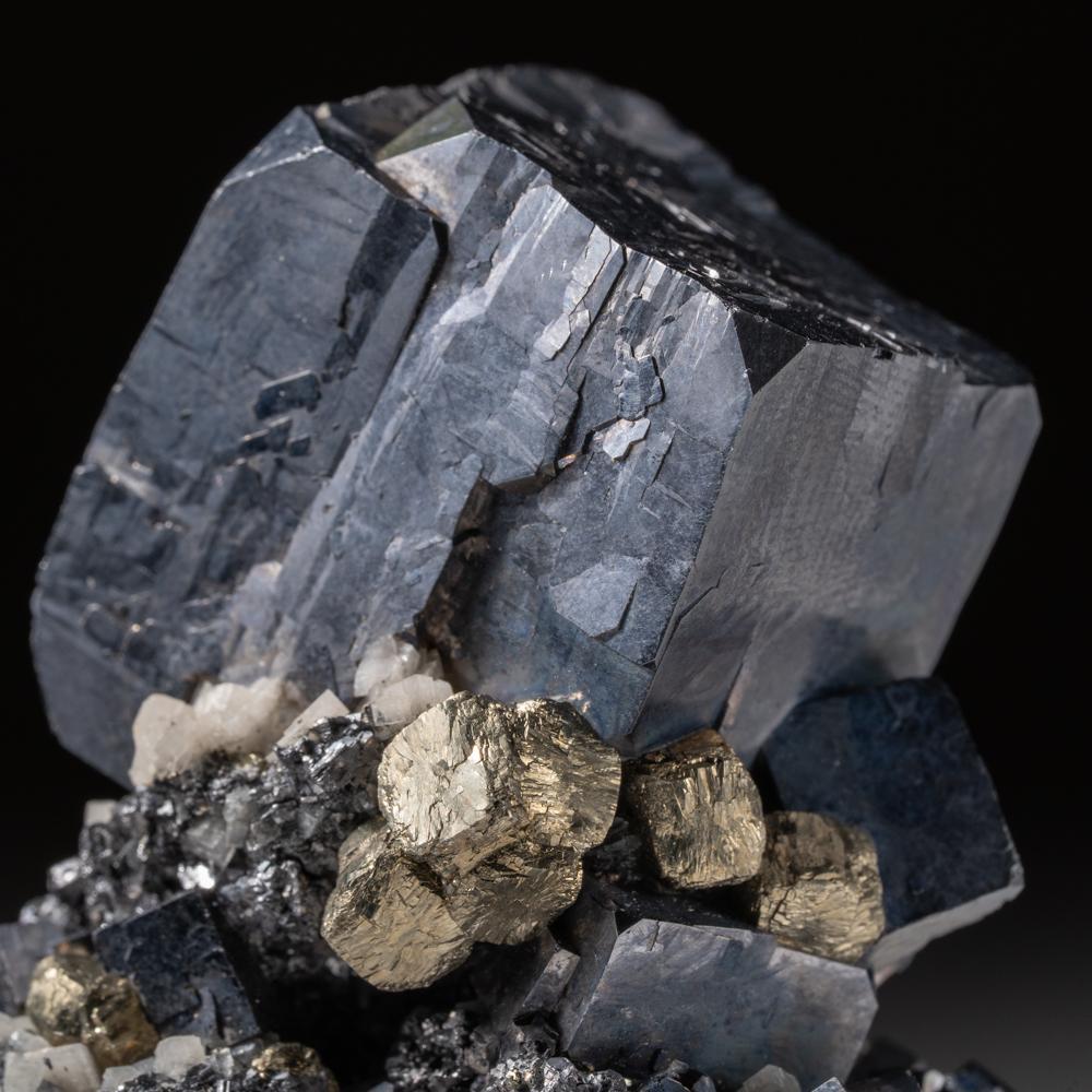 XXI secolo e contemporaneo Galena con quarzo e pirite da Joplin, Contea di Jasper, Missouri, USA in vendita