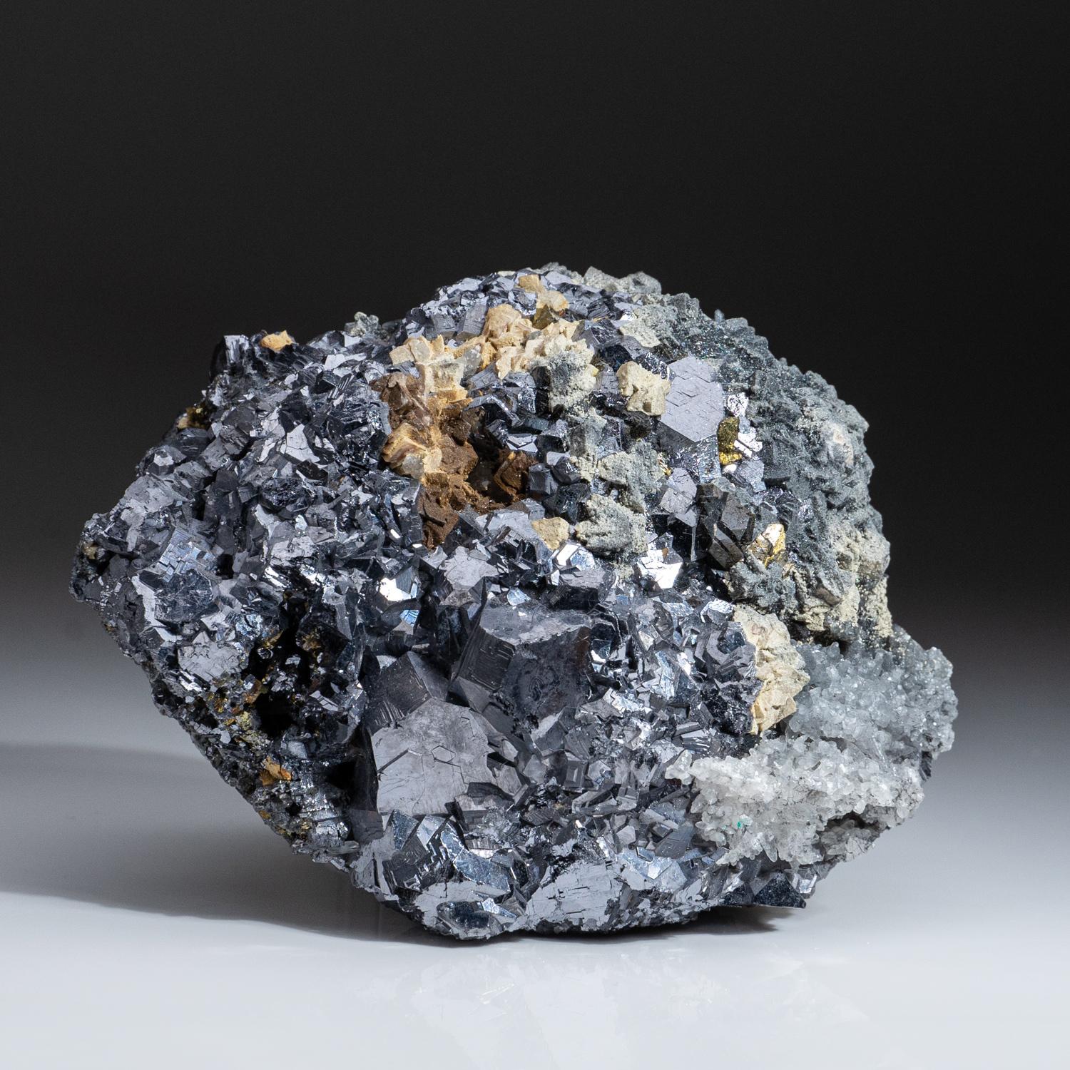 Galena avec quartz de la mine de Huanzala, district de Huallanca, Pérou Neuf - En vente à New York, NY