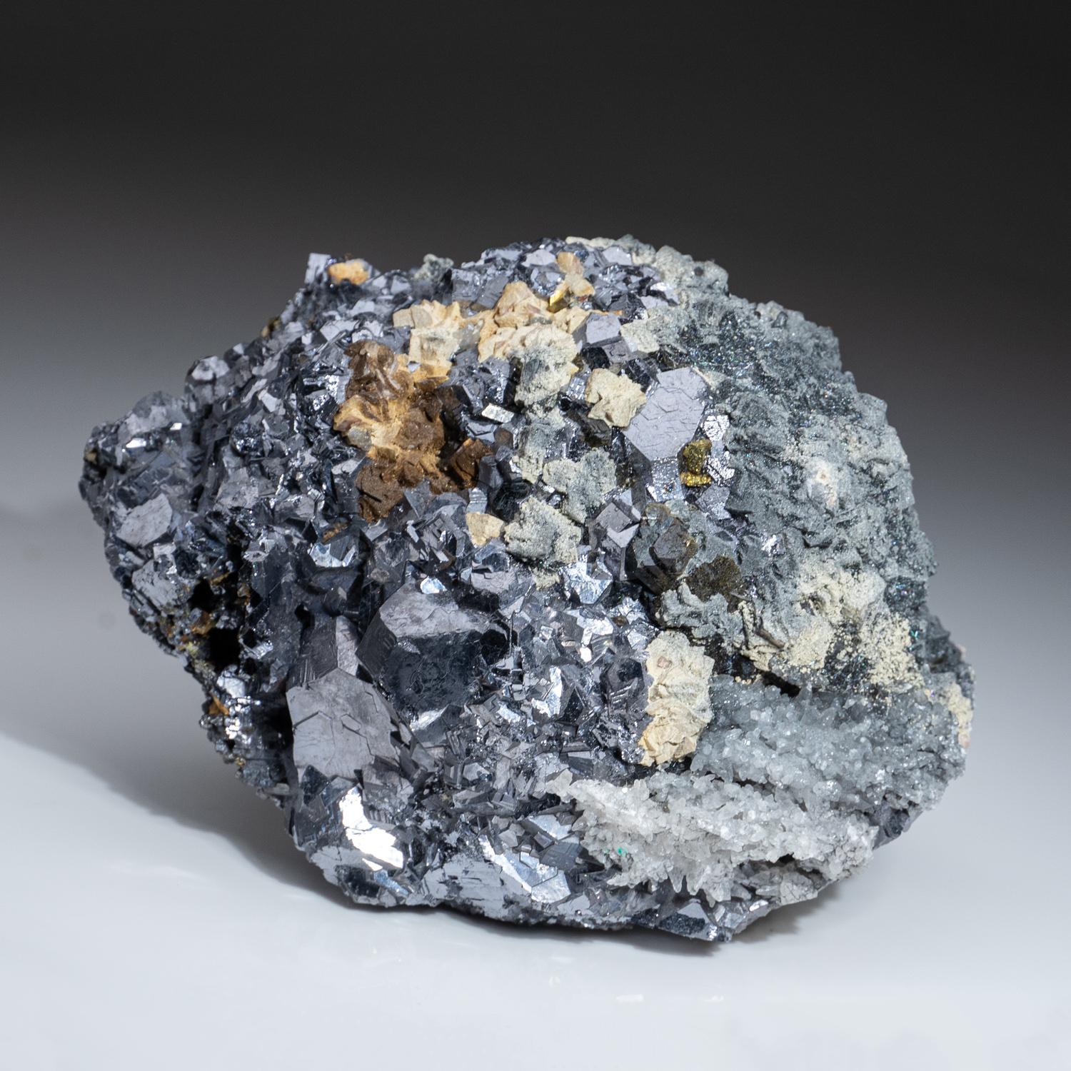 Galena with Quartz from Huanzala Mine, Huallanca District, Peru In New Condition For Sale In New York, NY