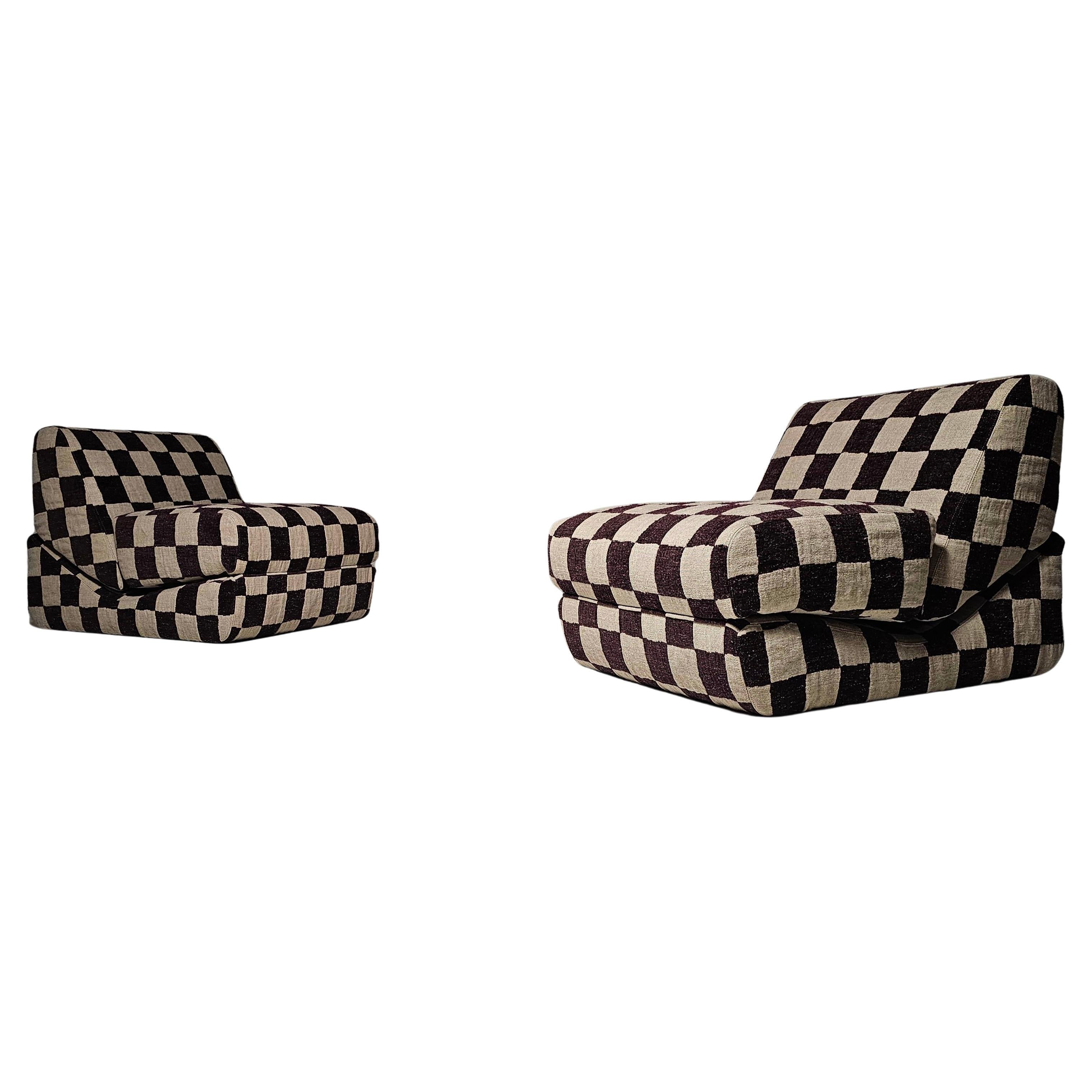 Galeotta lounge chairs by De Pas, D'Urbino, and Lomazzi for BBB Bonacina, 1968