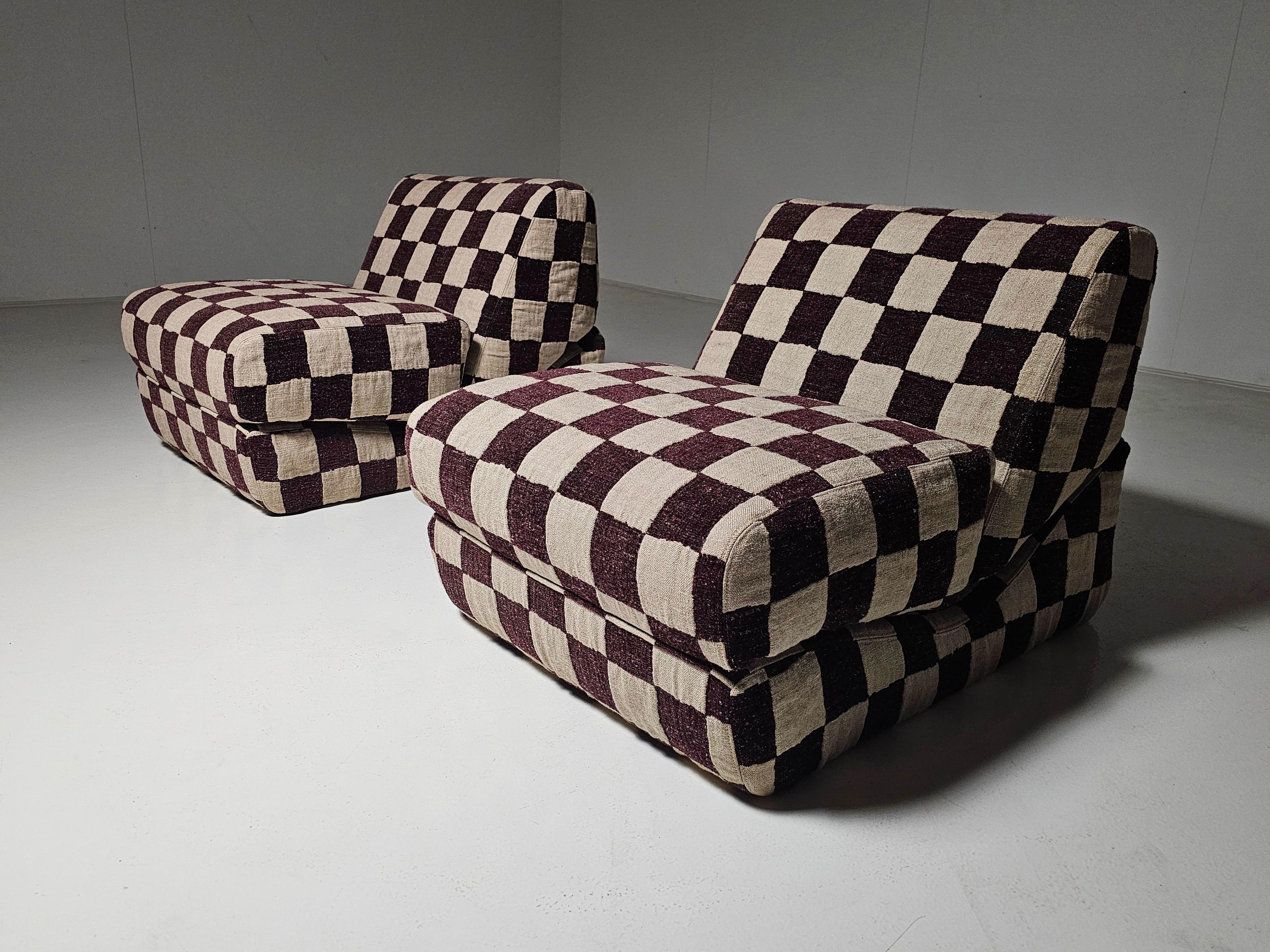 Mid-Century moderno Sedie lounge Galeotta di De Pas, D'Urbino e Lomazzi per Bonacina, anni '60