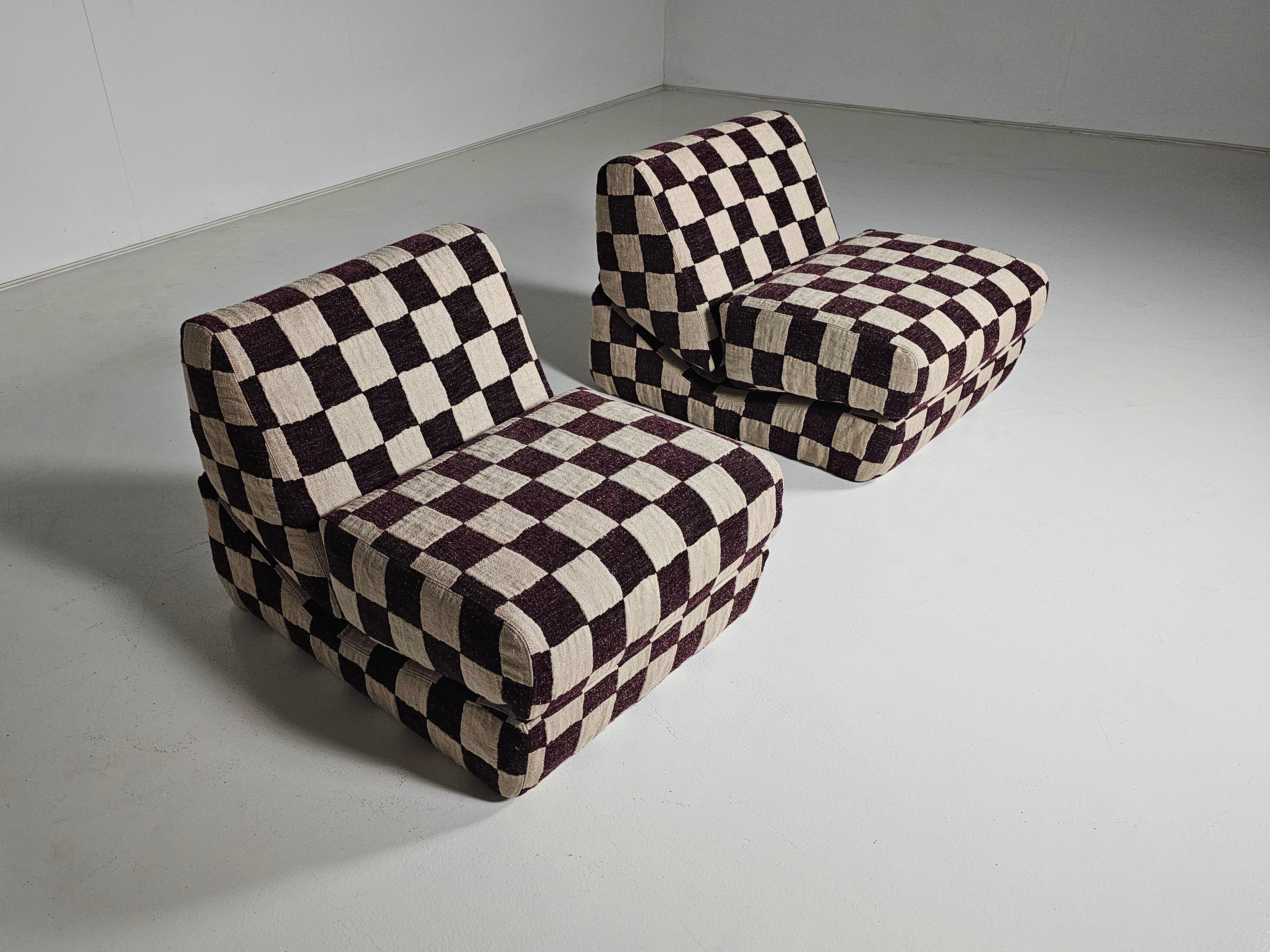 XX secolo Sedie lounge Galeotta di De Pas, D'Urbino e Lomazzi per Bonacina, anni '60