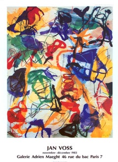Galerie Adrien Maeght Original Poster by Jan Voss, 1983