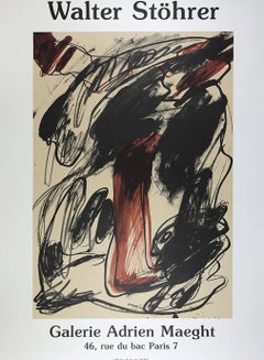 Galerie Adrien Maeght Original Poster by Walter Stohrer, 1984