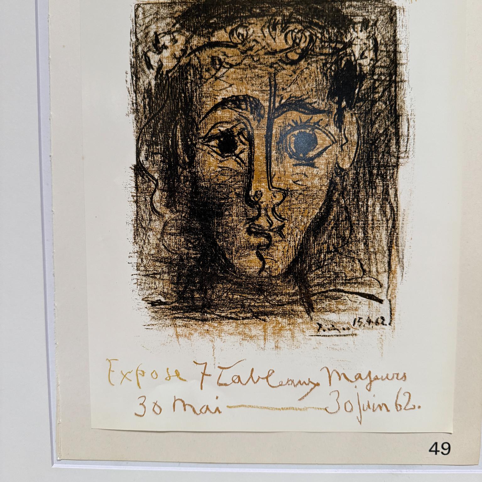 1962 Galerie de l'Élysée Alex Maguy Poster by Pablo Picasso In Good Condition For Sale In Chula Vista, CA