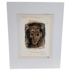 1962 Galerie de l'Élysée Alex Maguy Cartel de Pablo Picasso