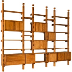 Galerie L'Orme Modular Room Divider or Wall Unit in Solid Elm