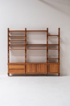 Galerie l'Orme modular wall unit in solid elm
