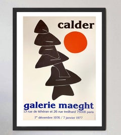 Cartel original de la Galerie Maeght, obra de Alexander Calder, 1976