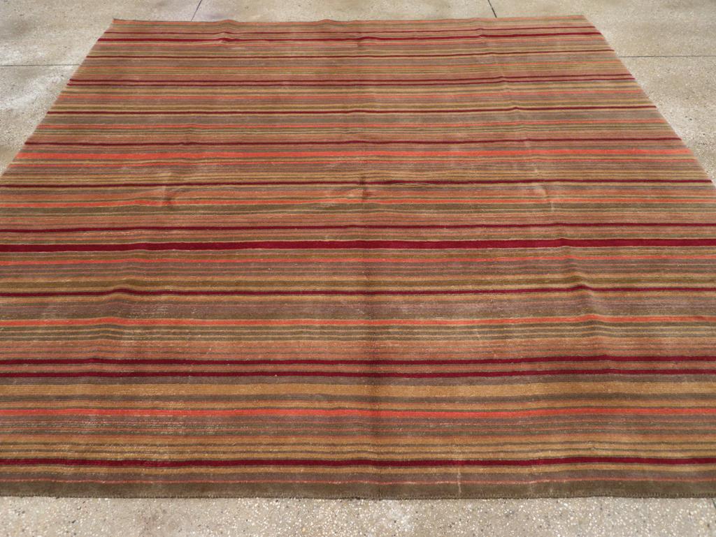 Hand-Knotted Galerie Shabab Collection Contemporary Handmade Turkish Room Size Carpet For Sale