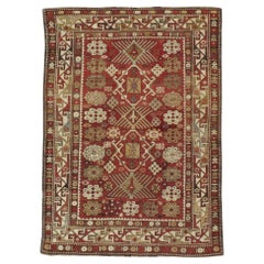 Antique Galerie Shabab Collection Early 20th Century Caucasian Kuba Throw Rug