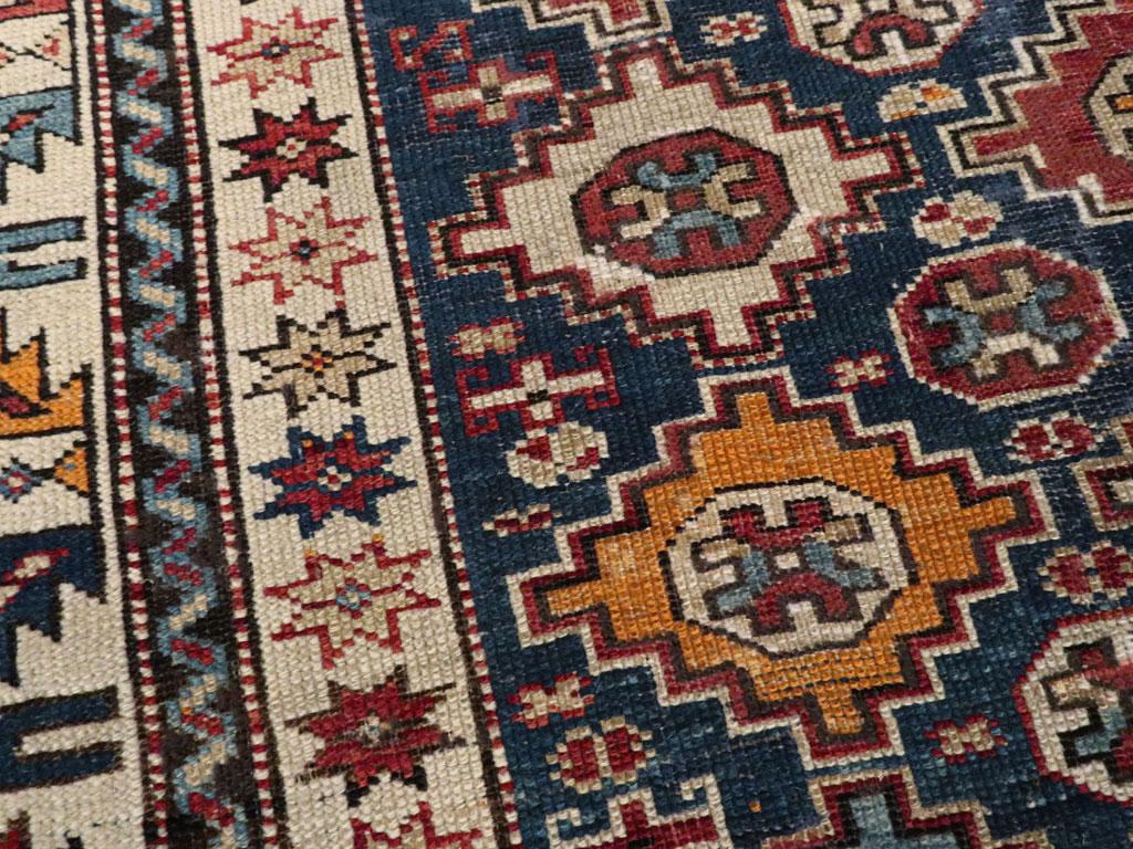 Tribal Galerie Shabab Collection Early 20th Century Caucasian Shirvan Throw Rug For Sale