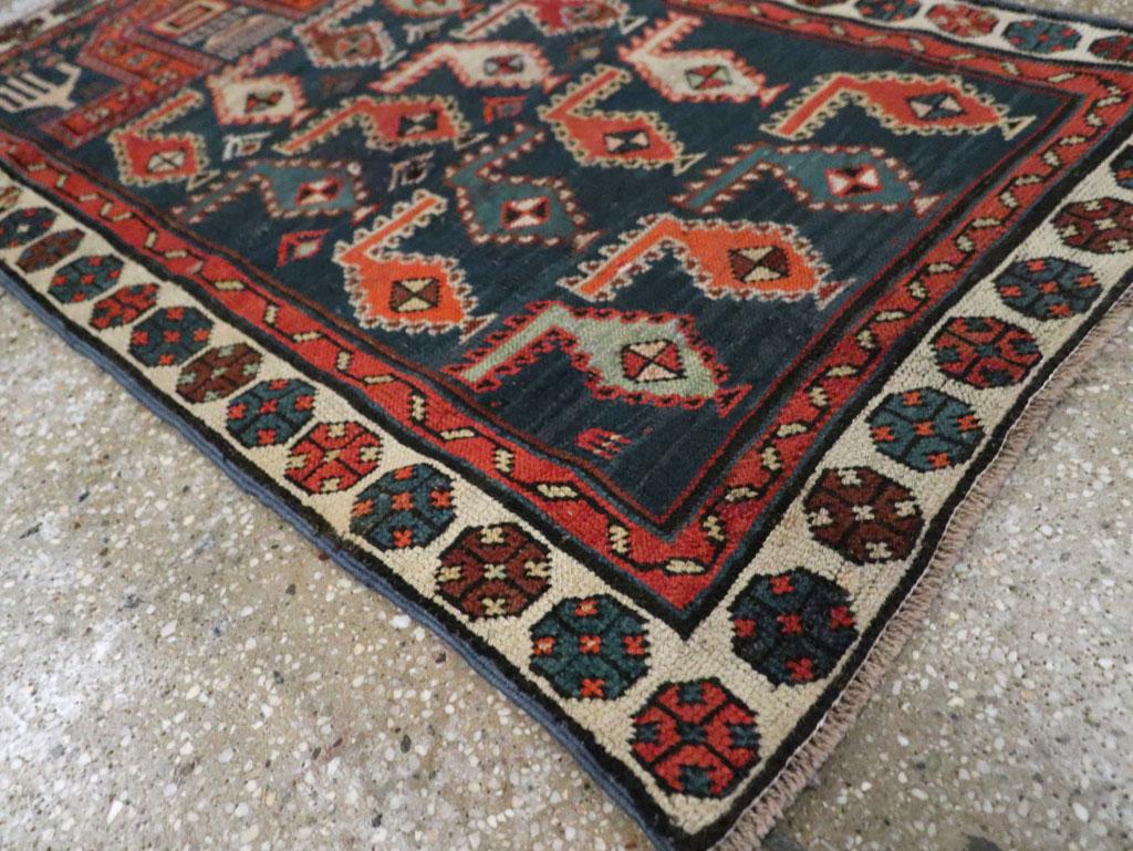 Wool Galerie Shabab Collection Early 20th Century Caucasian Throw Rug For Sale
