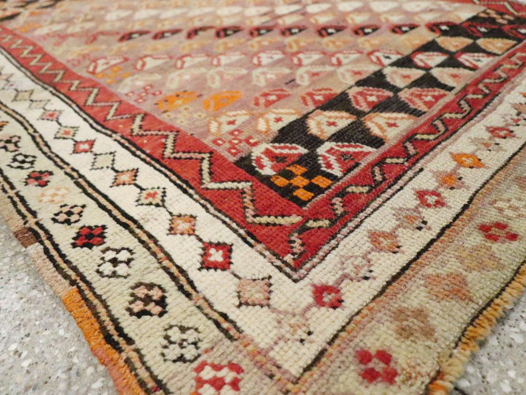 Galerie Shabab Collection Early 20th Century Caucasian Throw Rug In Excellent Condition For Sale In New York, NY