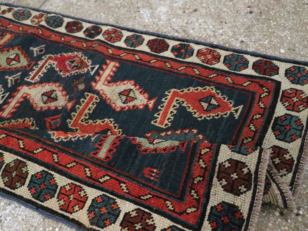 Galerie Shabab Collection Early 20th Century Caucasian Throw Rug For Sale 1