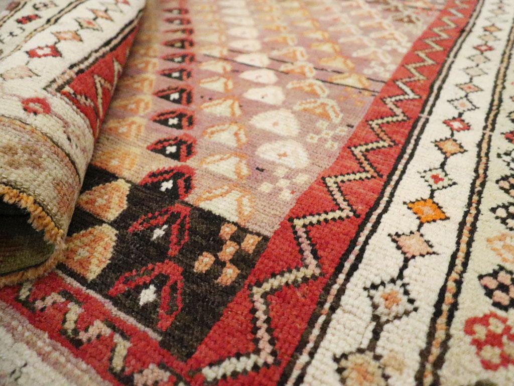 Wool Galerie Shabab Collection Early 20th Century Caucasian Throw Rug For Sale