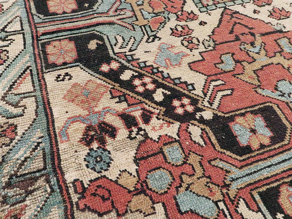 Hand-Knotted Galerie Shabab Collection Early 20th Century Caucasian ZeyKhor Throw Rug For Sale