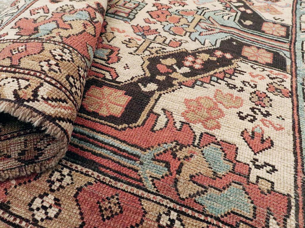 Galerie Shabab Collection Early 20th Century Caucasian ZeyKhor Throw Rug In Excellent Condition For Sale In New York, NY