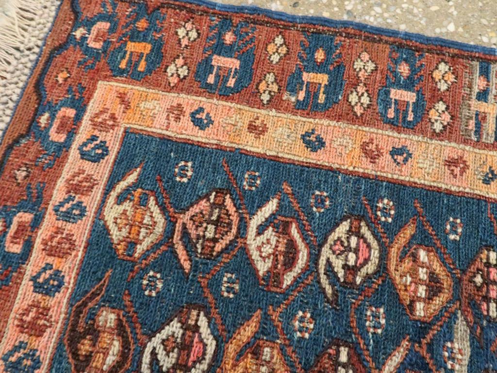 Galerie Shabab Collection Early 20th Century Central Asian Soumak Rug In Excellent Condition For Sale In New York, NY