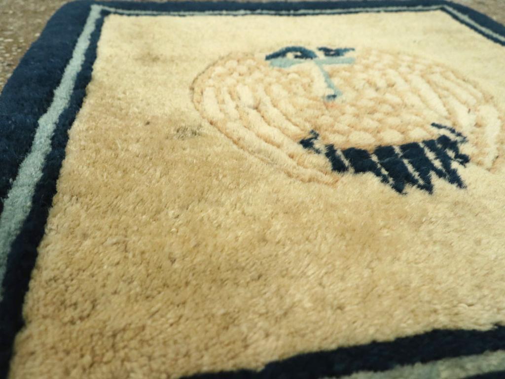 Hand-Knotted Galerie Shabab Collection Early 20th Century Chinese Peking Rug For Sale