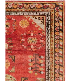 Galerie Shabab Collection Early 20th Century East Turkestan Khotan Accent Rug