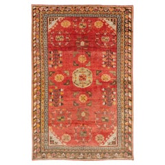 Galerie Shabab Collection Early 20th Century East Turkestan Khotan Accent Rug