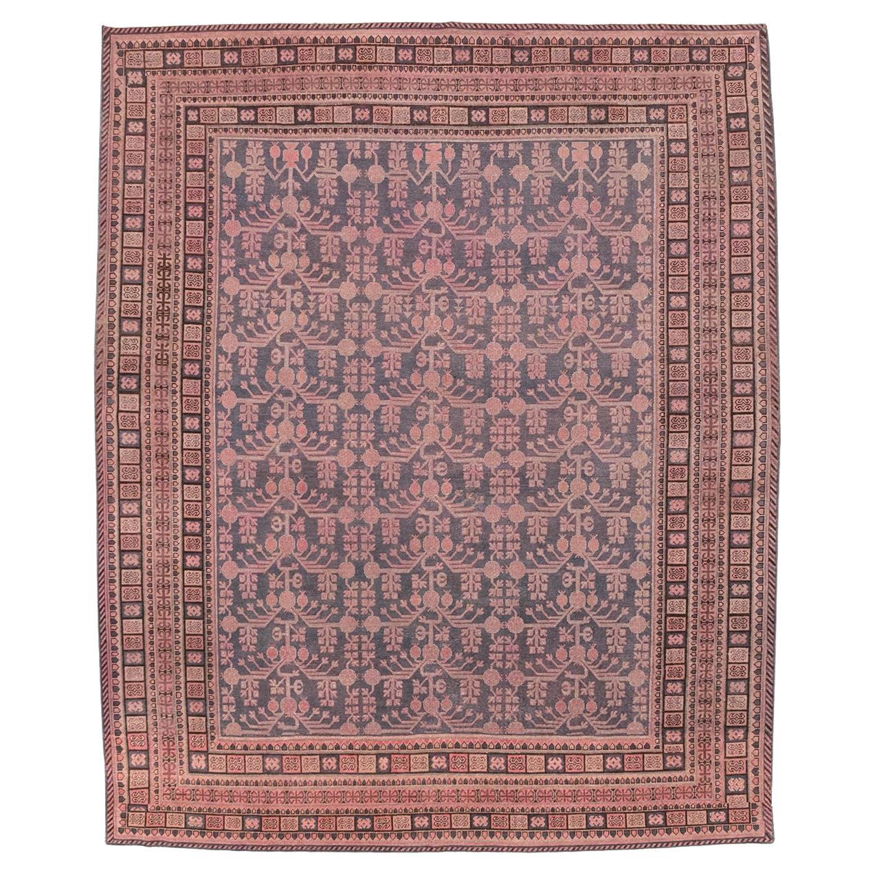Galerie Shabab Collection Early 20th Century East Turkestan Khotan Carpet