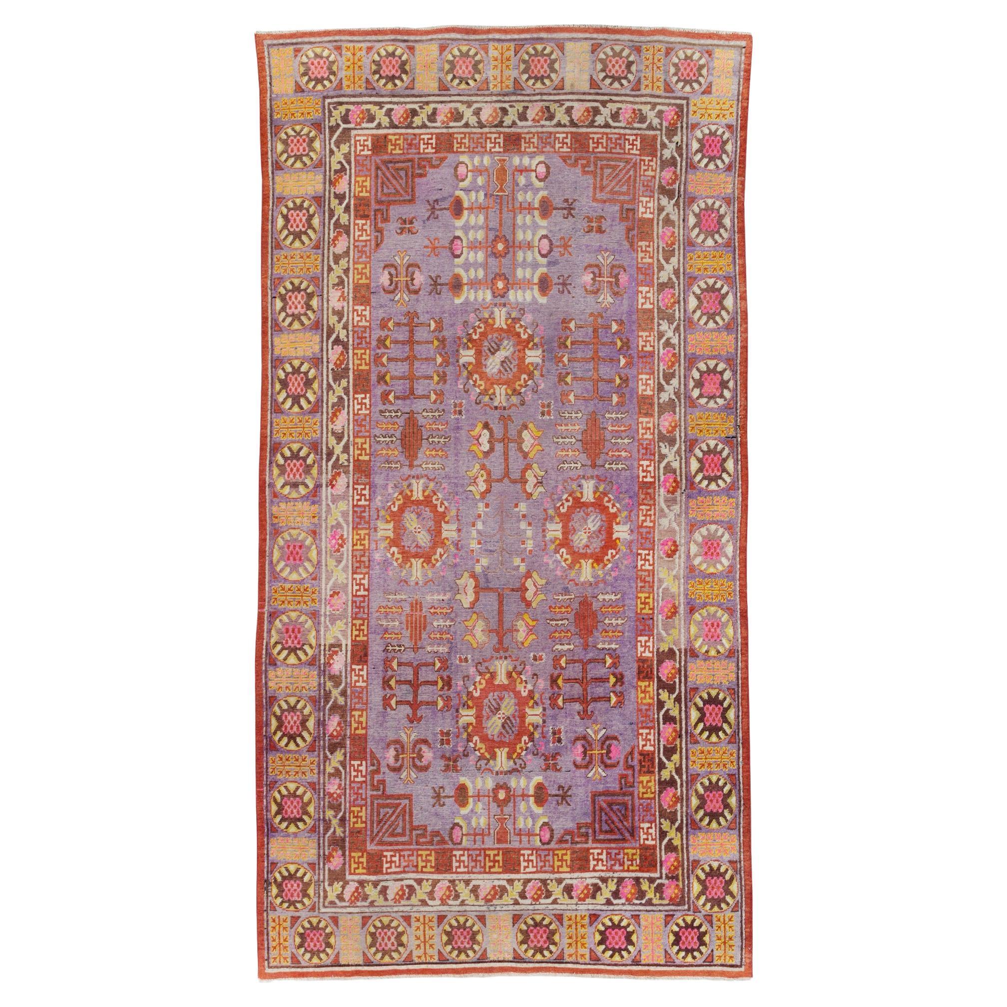 Galerie Shabab Collection Early 20th Century East Turkestan Khotan Gallery Rug